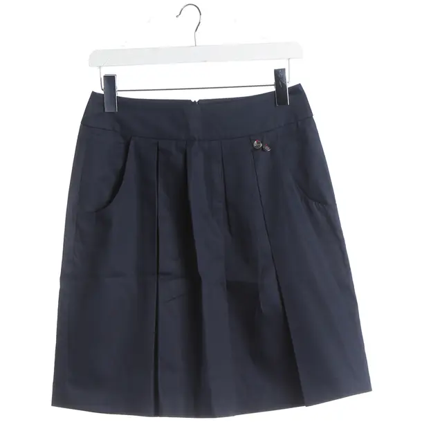 Skirt, in Navy, Cotton, Luis Trenker