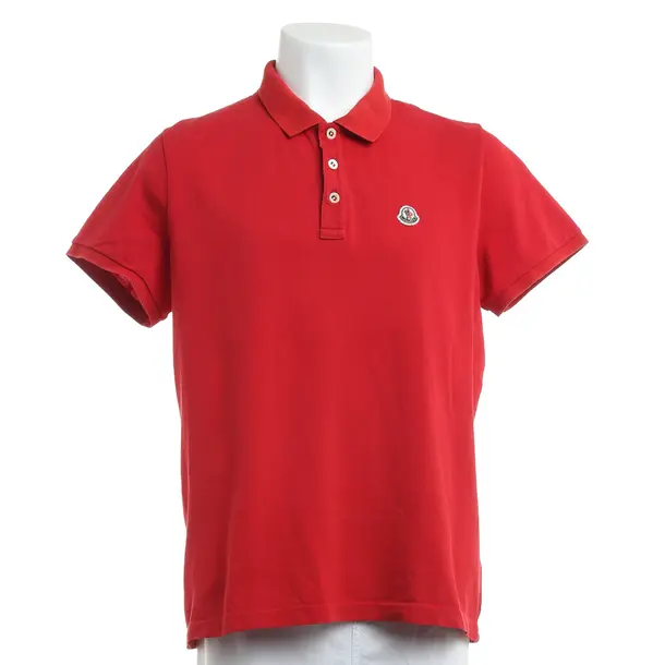 Polo Shirt, in Red, Cotton, Moncler