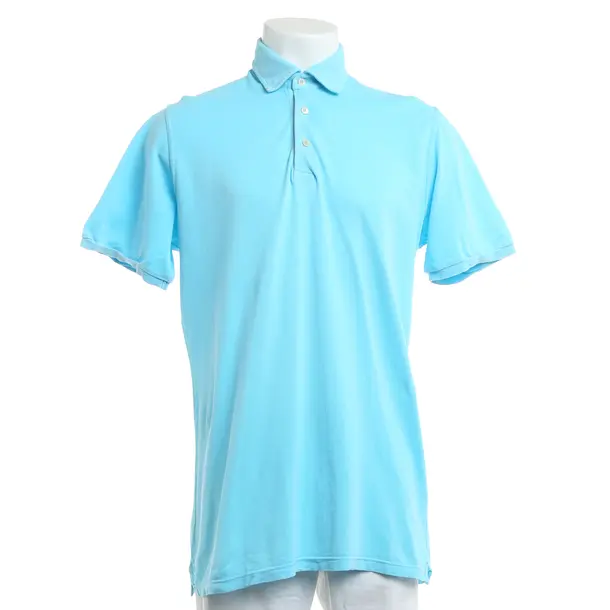 Poloshirt, in Blau, Baumwolle, Fedeli