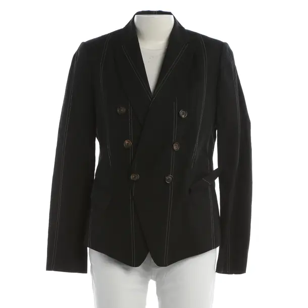 Blazer, in Nero, Lino, Brunello Cucinelli