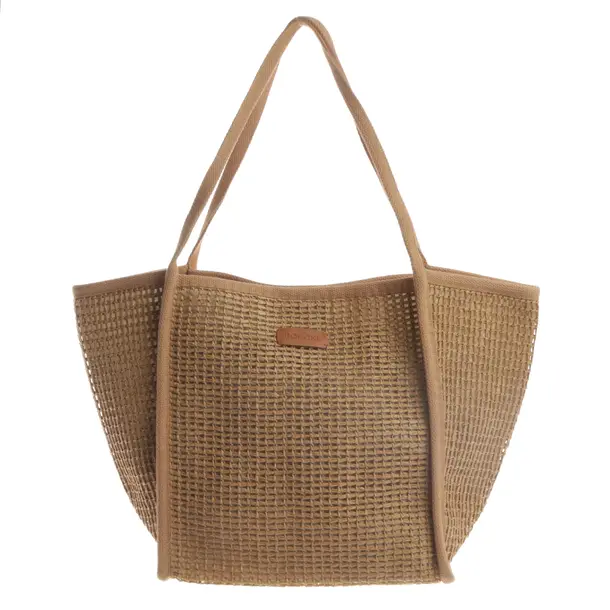Shopper, in Marrone chiaro, Cotone, Roeckl