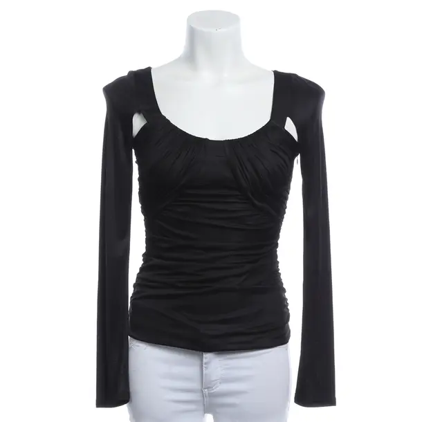 Long Sleeve Shirt, in Black, Viscose, Versace