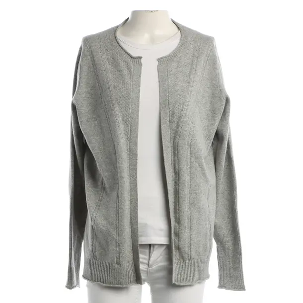 Cardigan, in Gray, Wool, Malo