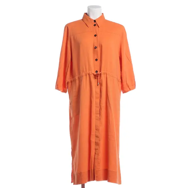 Dress, in Orange, Linen, Marc Cain