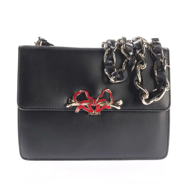 Shoulder Bag, in Black, Leather, Red Valentino