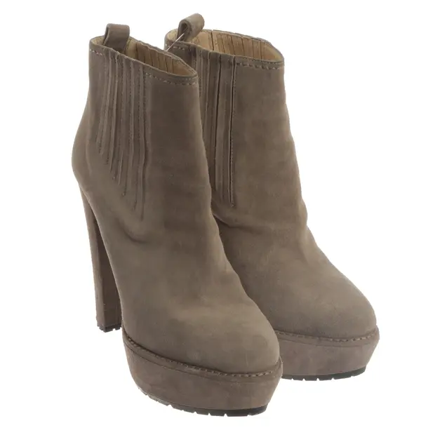 Ankle Boots, in Light Gray, Prada