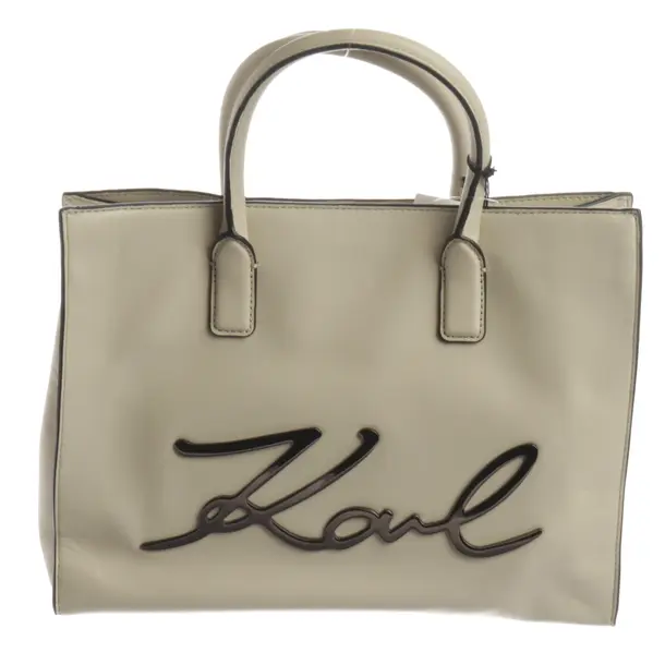 Handbag, in Beige, Leather, Karl Lagerfeld
