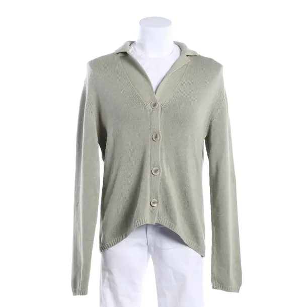 Cardigan, in Light Green, Cotton, Repeat
