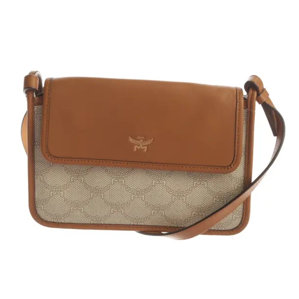 Borsa a cinture a tracolla, in Marrone chiaro, Pelle, MCM