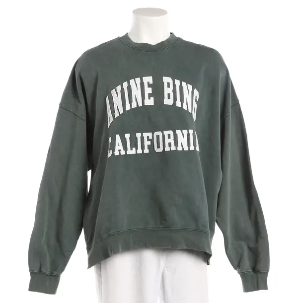 Sweatshirt, in Grün, Baumwolle, Anine Bing