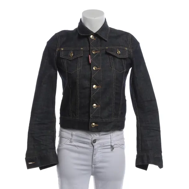 Denim Jacket, in Navy, Cotton, Dsquared