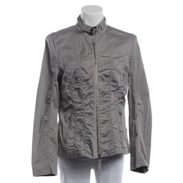 Summer Jacket, in Light Gray, Cotton, Marc Cain