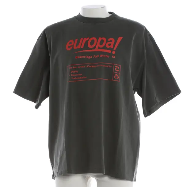 T-Shirt, in Grau, Baumwolle, Balenciaga