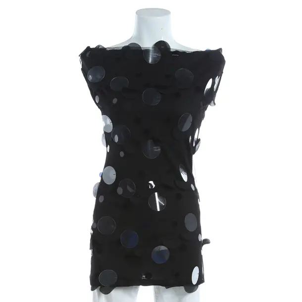 Top, in Black, Polyester, Ana Alcazar