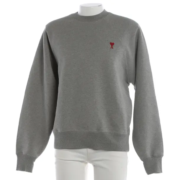 Sweatshirt, in Gray, Baumwolle, Ami Paris