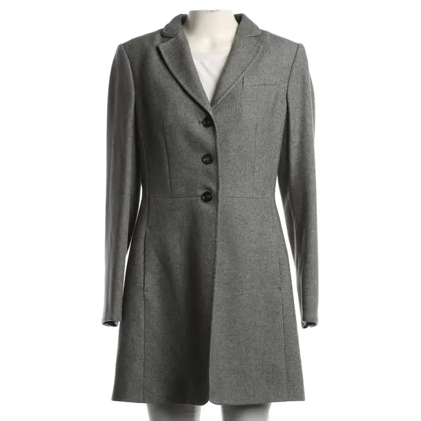 Mid-Season Coat, in Gray, Wool, NVSCO