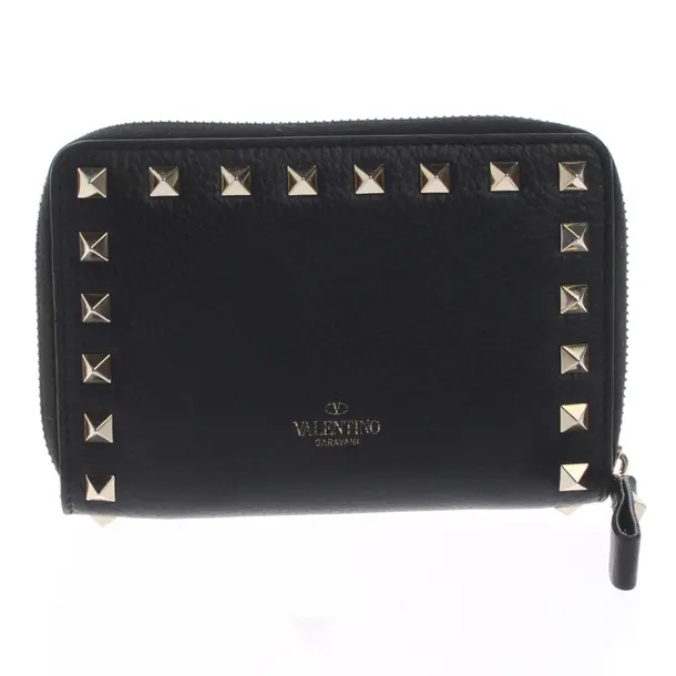 Wallet, in Black, Leather, Valentino