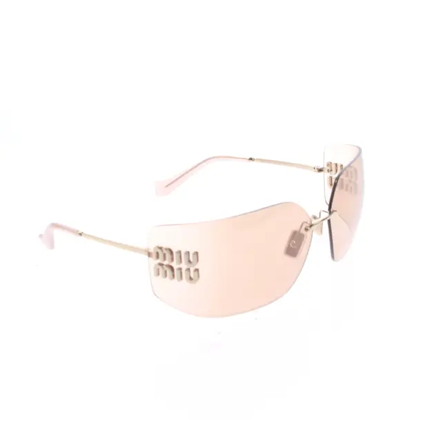 Sonnenbrille, in Gold, Kunststoff / Metall, Miu Miu