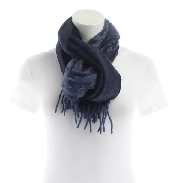 Schal, in Blau, Kaschmir, Louis Vuitton