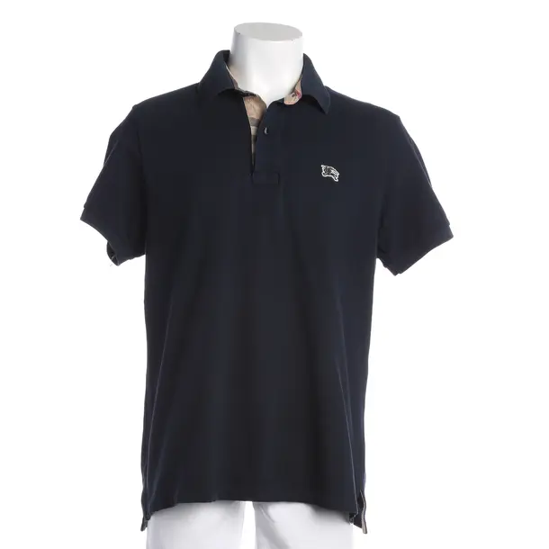 Polo Shirt, in Navy, Cotton, Burberry