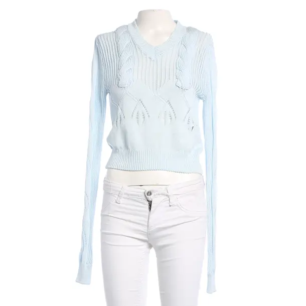 Jumper, in Light Blue, Cotton, Versace