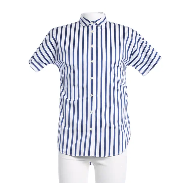 Hemd, in Navy, Baumwolle, Closed