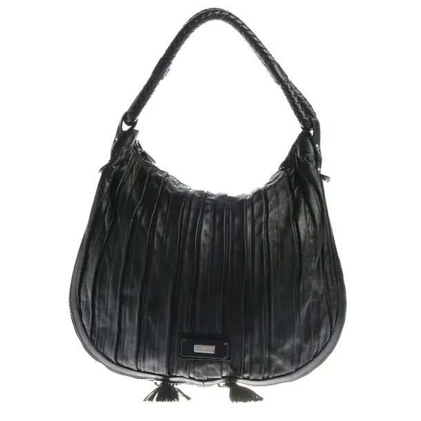 Schultertasche, in Schwarz, Leder, Emporio Armani