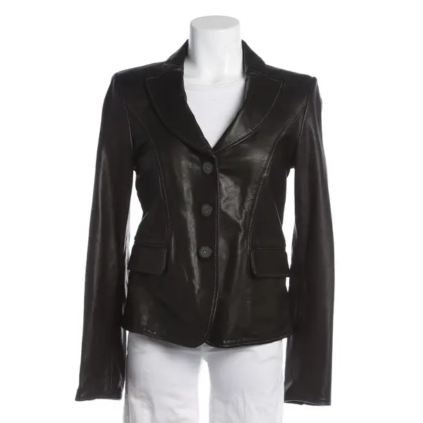 Lederjacke, in Schwarz, Leder, Armani Collezioni