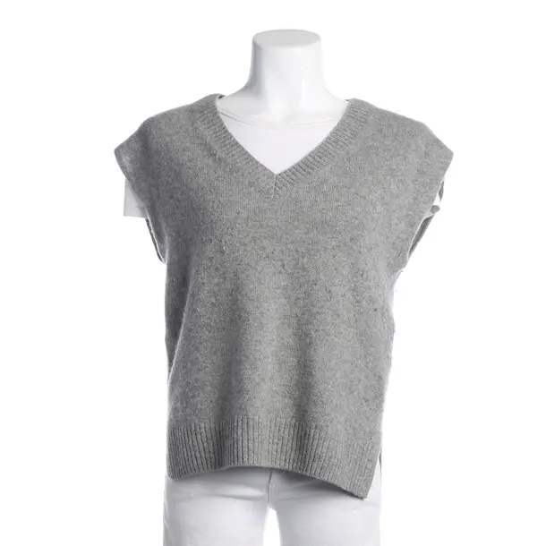 Sweater Vest, in Light Gray, Cashmere, Max Mara