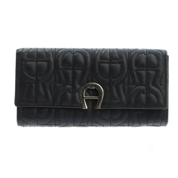 Geldbörse, in Schwarz, Leder, Aigner