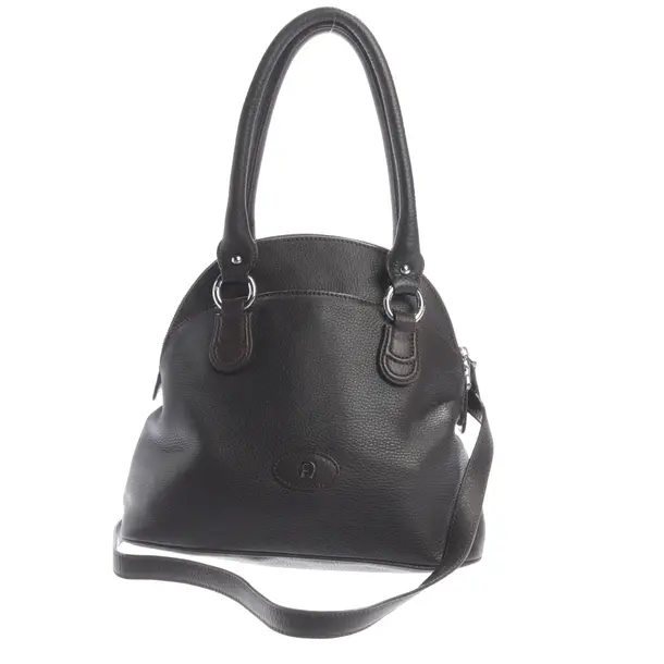 Handbag, in Dark Brown, Leather, Aigner