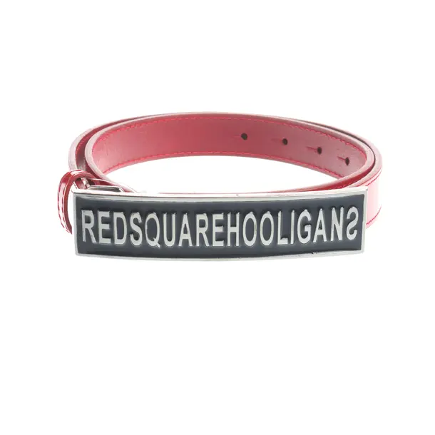 Gürtel, in Rot, Leder, Dsquared