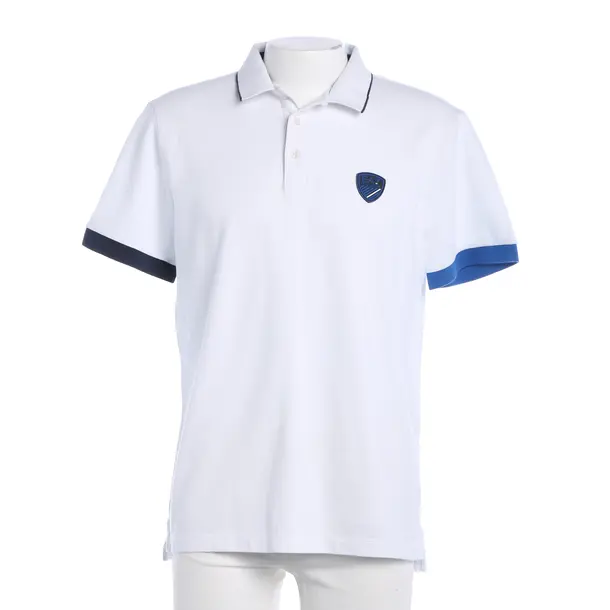 Poloshirt, in Weiß, Baumwolle, Emporio Armani