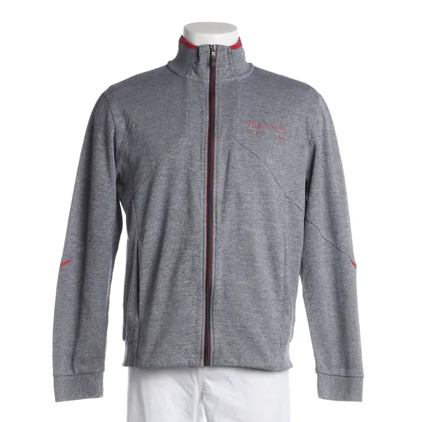 Zip-Up Hoodie, in Gray, Cotton, Hugo Boss Green