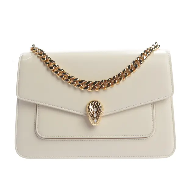 Handbag, in Beige, Leather, Bulgari