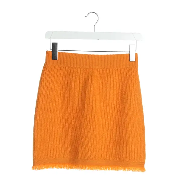 Skirt, in Orange, Cashmere, Lisa Yang