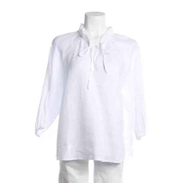 Blouse, in White, Linen, Robert Friedman