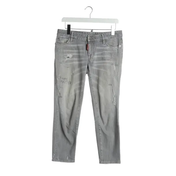 Slim Fit Jeans, in Light Gray, Cotton, Dsquared