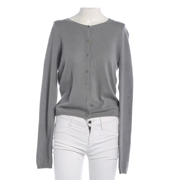 Strickjacke, in Grau, Kaschmir, 0039 Italy