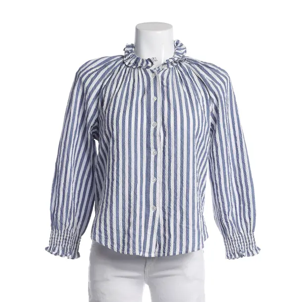 Bluse, in Blau, Baumwolle, Veronica Beard