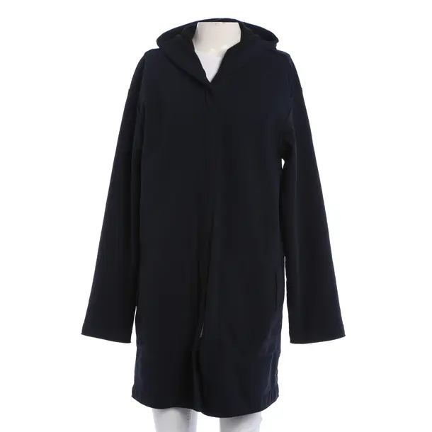 Mid-Season Coat, in Navy, Polyester, Frauenschuh