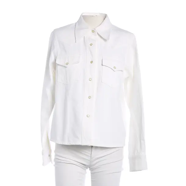 Denim Jacket, in White, Cotton, Closed