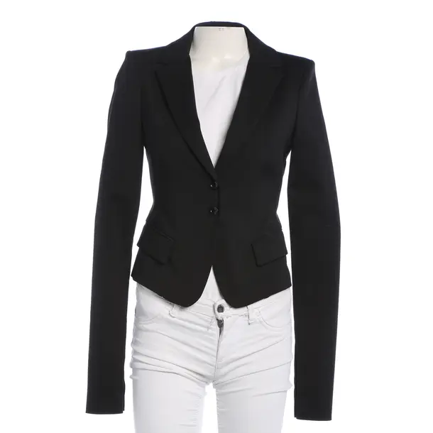 Blazer, in Black, Cotton, Patrizia Pepe
