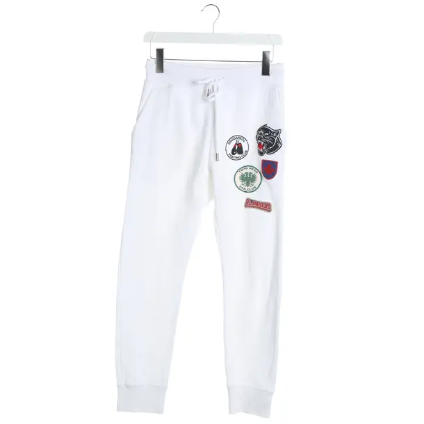 Pants, in White, Cotton, Dsquared