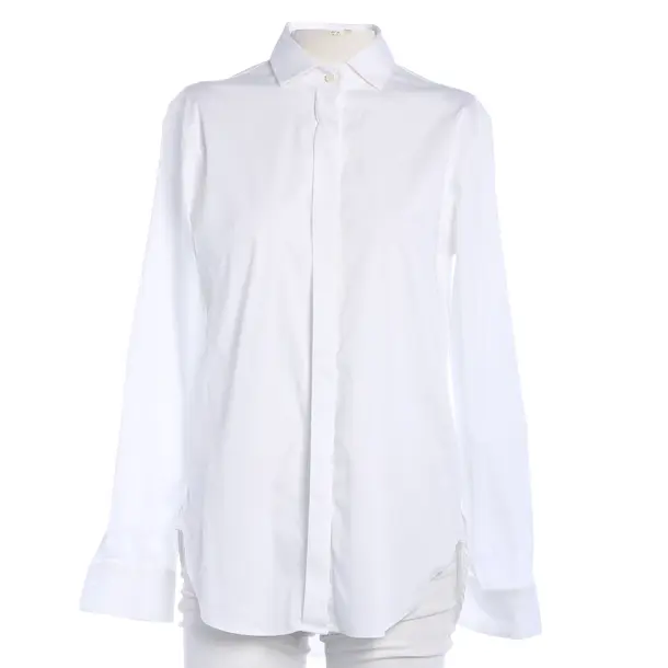 Blouse, in White, Cotton, Soluzione