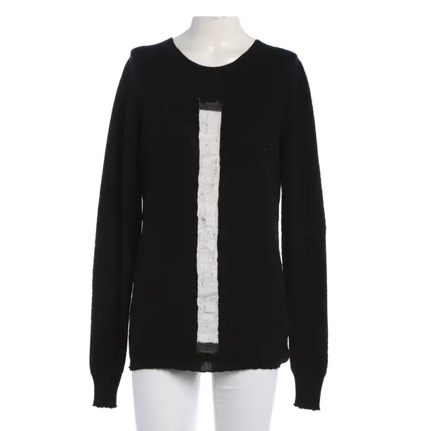 Wool Jumper, in Black, Wool, MD75