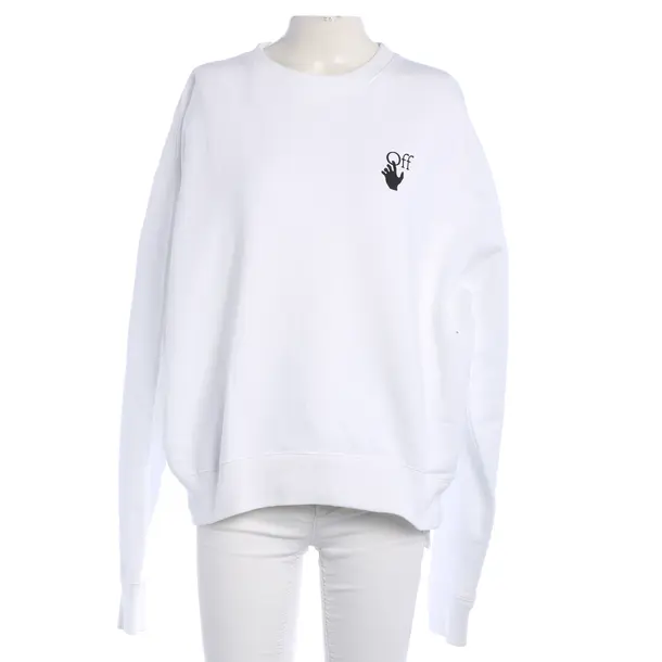 Sweatshirt, in Weiß, Baumwolle, Off-White