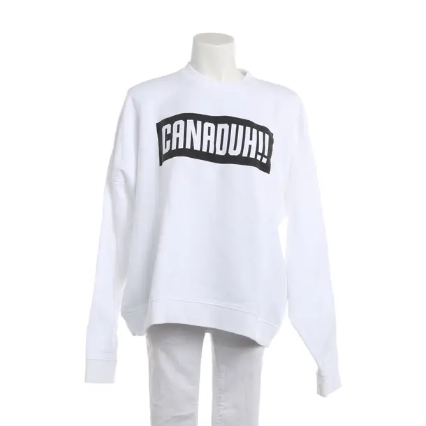 Sweatshirt, in Weiß, Baumwolle, Dsquared
