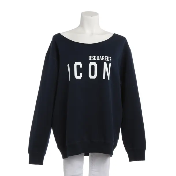 Sweatshirt, in Navy, Baumwolle, Dsquared