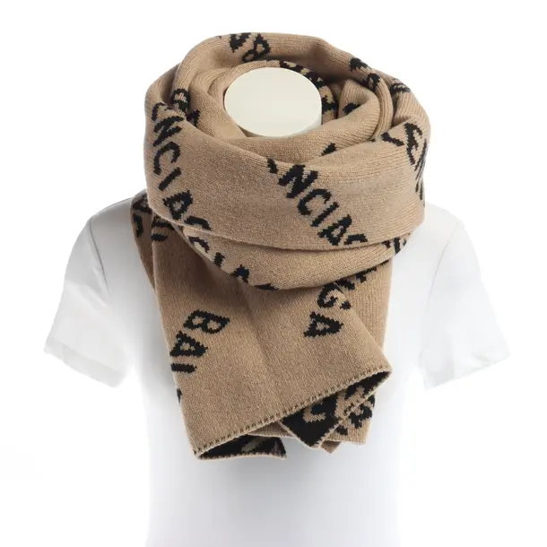 Schal, in Braun, Wolle, Balenciaga